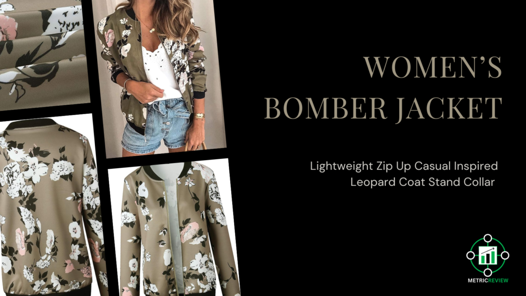 bomber jacket womens leopard