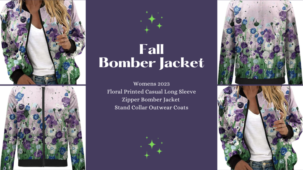 bomber jacket womens floral