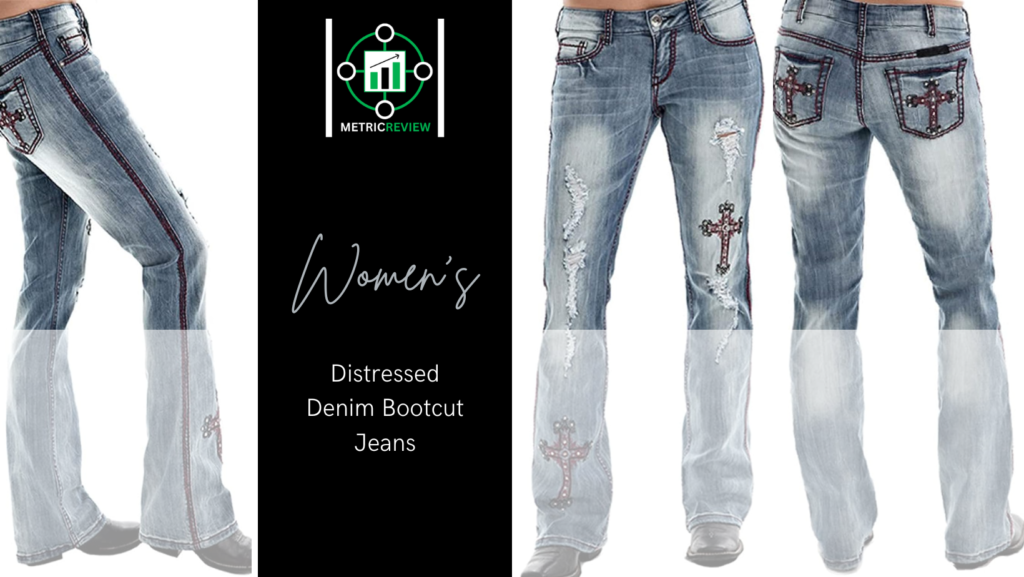 embroidered jeans cross denim