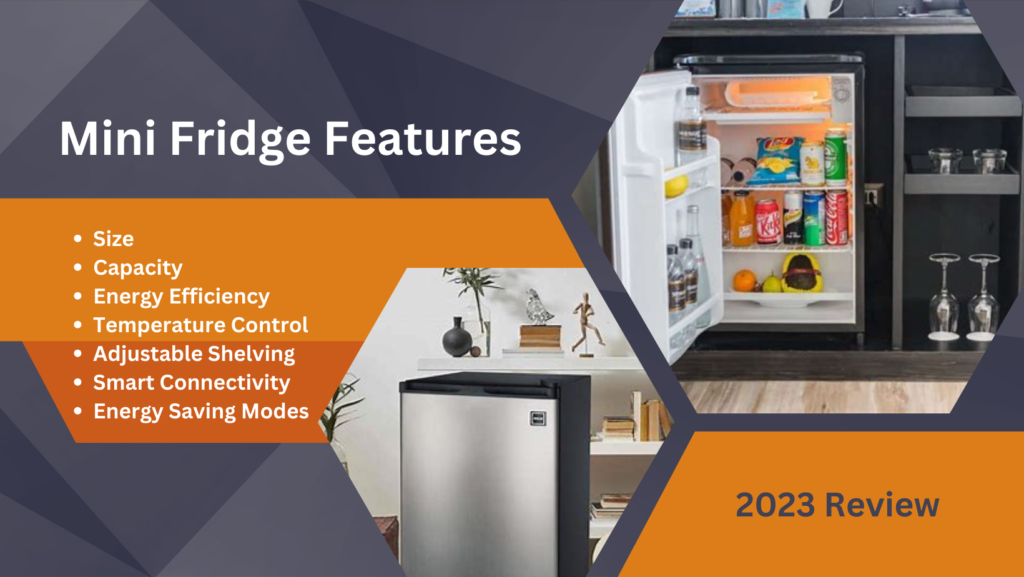 mini fridge features